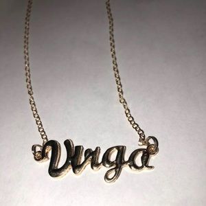 Gold Virgo Zodiac Sign Necklace